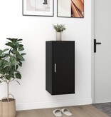 VidaXL Schoenenkast 32x35x70 cm bewerkt hout zwart