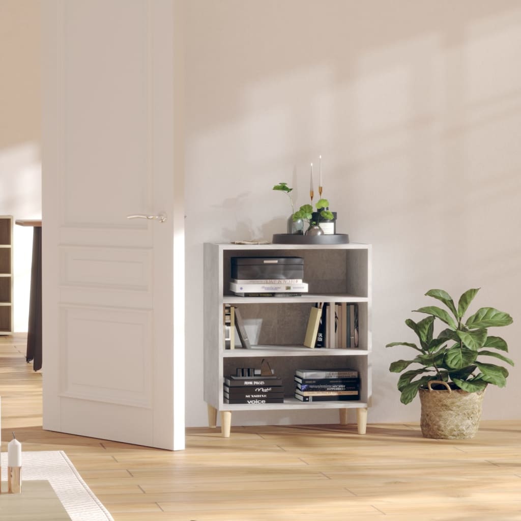 VidaXL Dressoir 57x35x70 cm bewerkt hout betongrijs