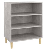 VidaXL Dressoir 57x35x70 cm bewerkt hout betongrijs