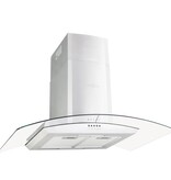 VidaXL Wandafzuigkap 756 m³/u LED 90 cm roestvrij staal