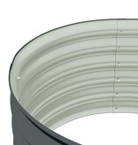 VidaXL Plantenbak verhoogd 80x80x44 cm gegalvaniseerd staal grijs