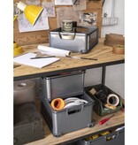VidaXL Opbergbox Unibox XL 60 L grijs