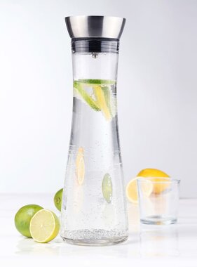 VidaXL Waterkaraf met filter 1,2 L transparant
