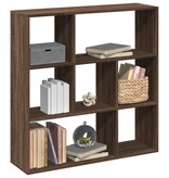 VidaXL Kamerscherm / boekenkast 102x29x103,5 cm hout bruin eikenkleur