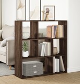 VidaXL Kamerscherm / boekenkast 102x29x103,5 cm hout bruin eikenkleur