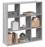VidaXL Kamerscherm / boekenkast 102x29x103,5 cm hout grijs sonoma