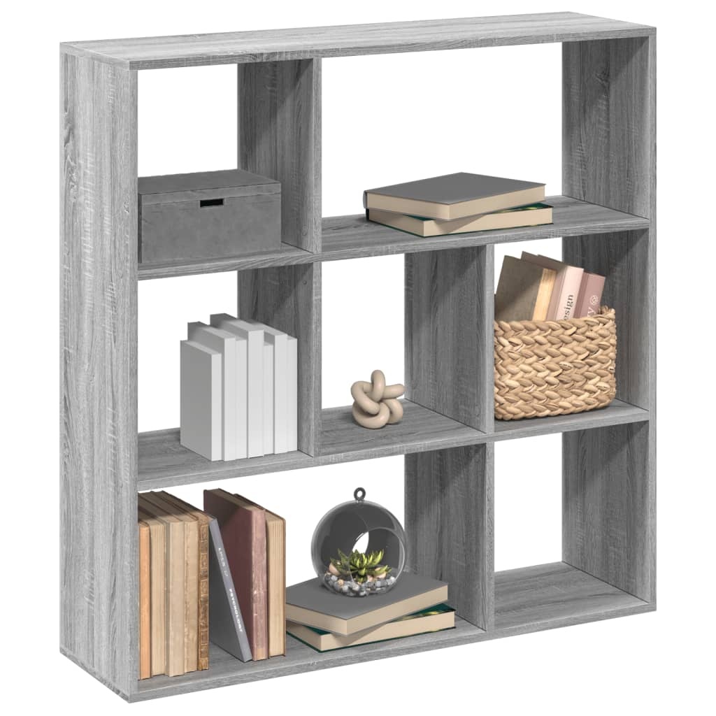 VidaXL Kamerscherm / boekenkast 102x29x103,5 cm hout grijs sonoma