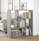 VidaXL Kamerscherm / boekenkast 102x29x103,5 cm hout grijs sonoma