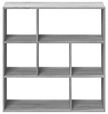 VidaXL Kamerscherm / boekenkast 102x29x103,5 cm hout grijs sonoma