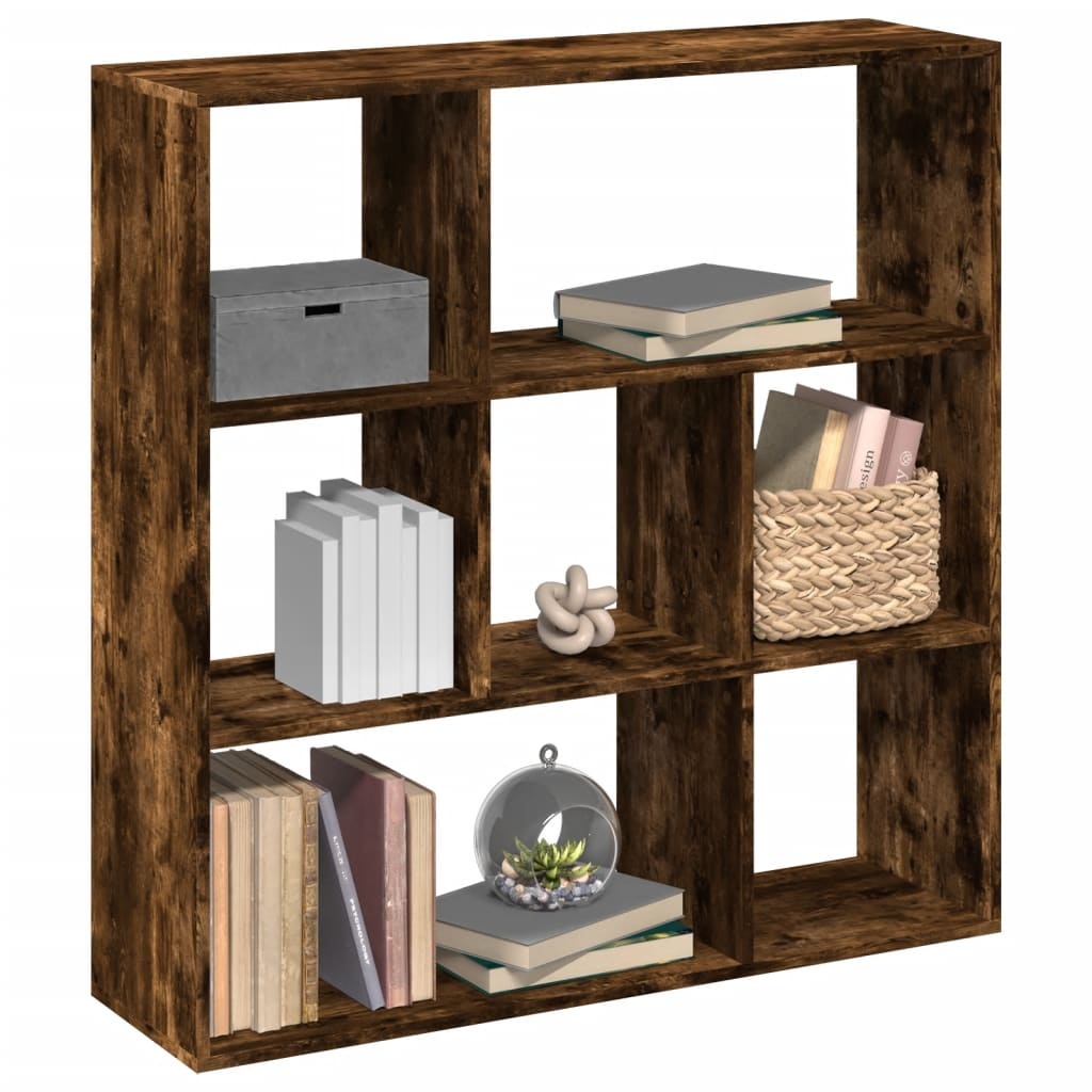 VidaXL Kamerscherm / boekenkast 102x29x103,5 cm hout gerookt eiken