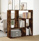 VidaXL Kamerscherm / boekenkast 102x29x103,5 cm hout gerookt eiken
