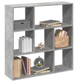 VidaXL Kamerscherm / boekenkast 102x29x103,5 cm hout betongrijs