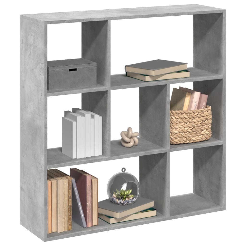 VidaXL Kamerscherm / boekenkast 102x29x103,5 cm hout betongrijs