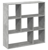 VidaXL Kamerscherm / boekenkast 102x29x103,5 cm hout betongrijs