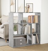 VidaXL Kamerscherm / boekenkast 102x29x103,5 cm hout betongrijs