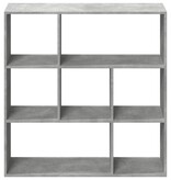 VidaXL Kamerscherm / boekenkast 102x29x103,5 cm hout betongrijs