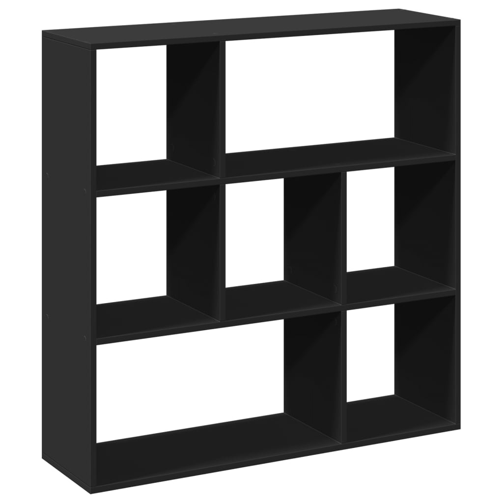 VidaXL Kamerscherm / boekenkast 102x29x103,5 cm bewerkt hout zwart