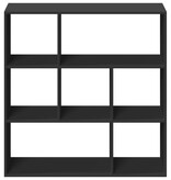 VidaXL Kamerscherm / boekenkast 102x29x103,5 cm bewerkt hout zwart