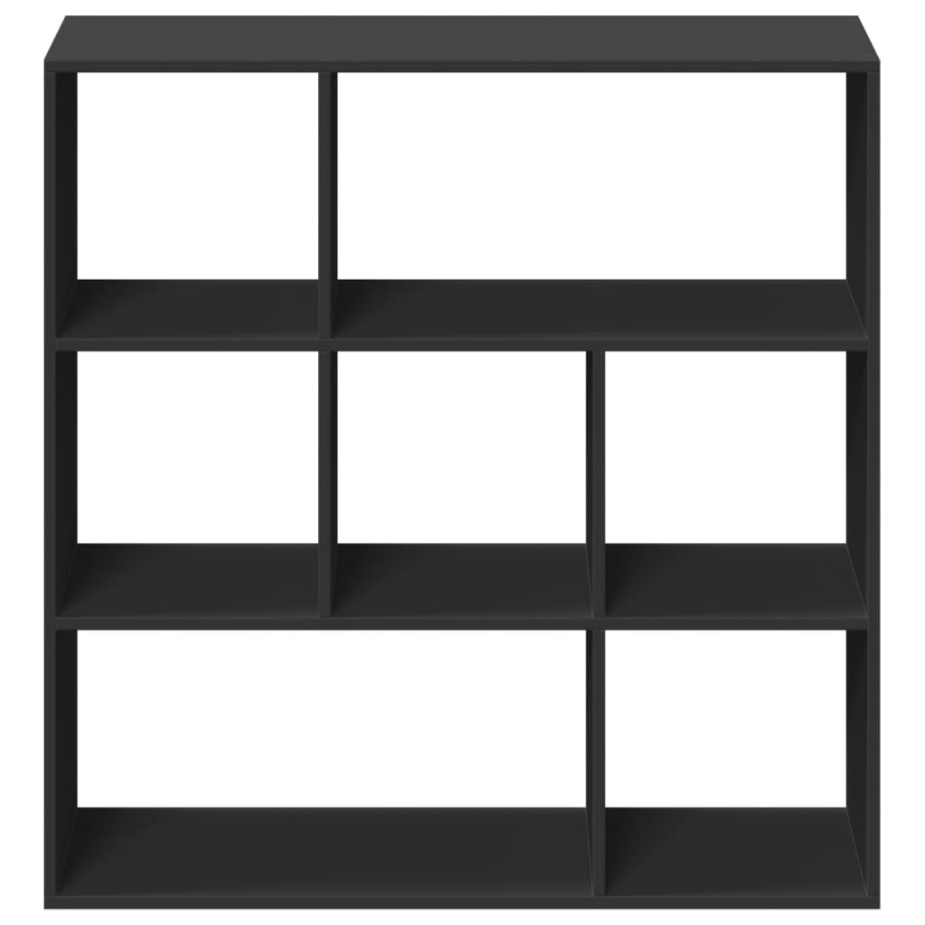 VidaXL Kamerscherm / boekenkast 102x29x103,5 cm bewerkt hout zwart