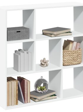 VidaXL Kamerscherm / boekenkast 102x29x103,5 cm bewerkt hout wit