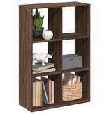 VidaXL Kamerscherm / boekenkast 69,5x29x103,5 cm hout bruin eikenkleur