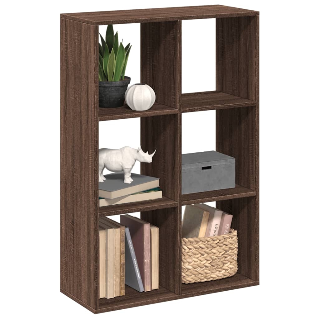 VidaXL Kamerscherm / boekenkast 69,5x29x103,5 cm hout bruin eikenkleur