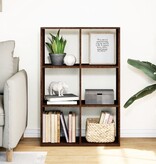 VidaXL Kamerscherm / boekenkast 69,5x29x103,5 cm hout bruin eikenkleur