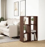 VidaXL Kamerscherm / boekenkast 69,5x29x103,5 cm hout bruin eikenkleur