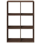VidaXL Kamerscherm / boekenkast 69,5x29x103,5 cm hout bruin eikenkleur
