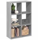 VidaXL Kamerscherm / boekenkast 69,5x29x103,5 cm hout grijs sonoma