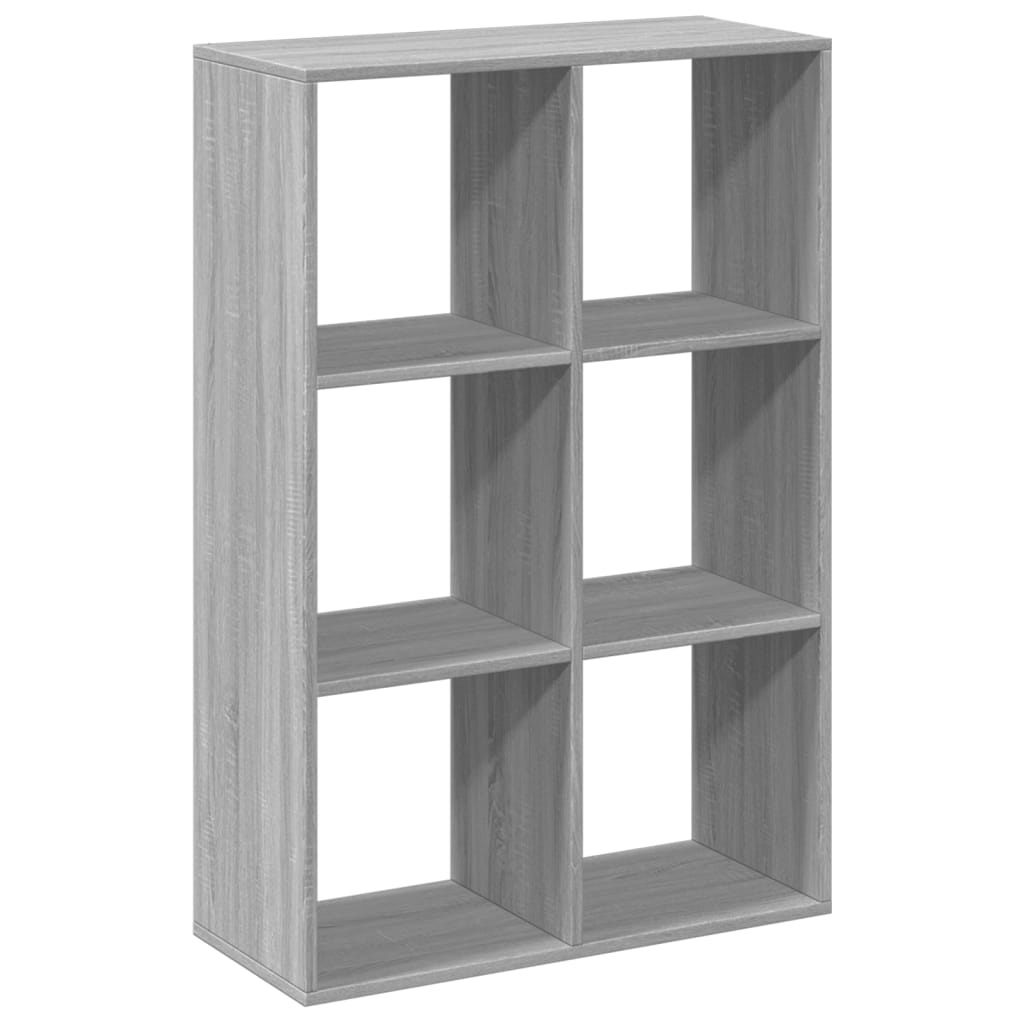 VidaXL Kamerscherm / boekenkast 69,5x29x103,5 cm hout grijs sonoma