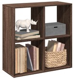 VidaXL Kamerscherm / boekenkast 69,5x29x69,5 cm hout bruin eikenkleur
