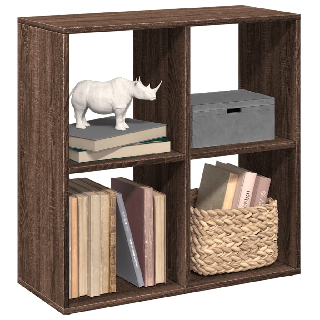VidaXL Kamerscherm / boekenkast 69,5x29x69,5 cm hout bruin eikenkleur