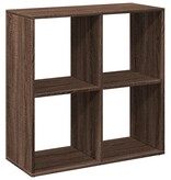 VidaXL Kamerscherm / boekenkast 69,5x29x69,5 cm hout bruin eikenkleur