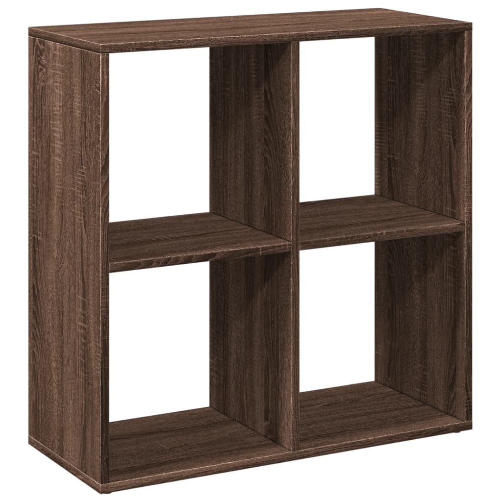 VidaXL Kamerscherm / boekenkast 69,5x29x69,5 cm hout bruin eikenkleur