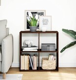 VidaXL Kamerscherm / boekenkast 69,5x29x69,5 cm hout bruin eikenkleur