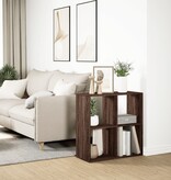 VidaXL Kamerscherm / boekenkast 69,5x29x69,5 cm hout bruin eikenkleur