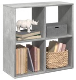 VidaXL Kamerscherm / boekenkast 69,5x29x69,5 cm hout betongrijs