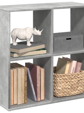 VidaXL Kamerscherm / boekenkast 69,5x29x69,5 cm hout betongrijs