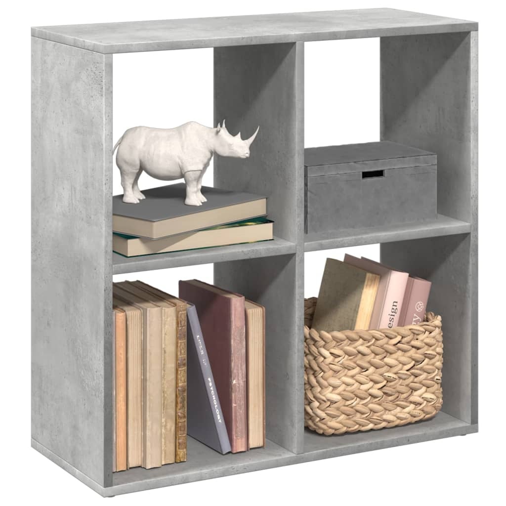 VidaXL Kamerscherm / boekenkast 69,5x29x69,5 cm hout betongrijs