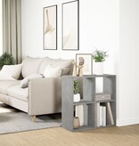 VidaXL Kamerscherm / boekenkast 69,5x29x69,5 cm hout betongrijs