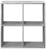 VidaXL Kamerscherm / boekenkast 69,5x29x69,5 cm hout betongrijs