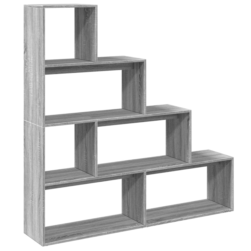 VidaXL Kamerscherm / boekenkast 143,5x29x143,5 cm hout grijs sonoma