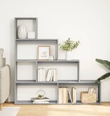 VidaXL Kamerscherm / boekenkast 143,5x29x143,5 cm hout grijs sonoma