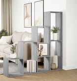 VidaXL Kamerscherm / boekenkast 143,5x29x143,5 cm hout grijs sonoma