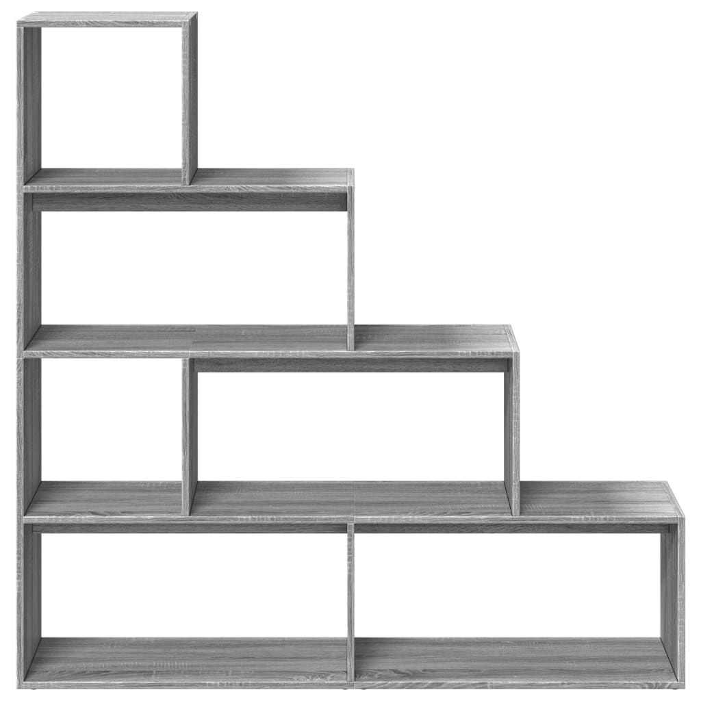 VidaXL Kamerscherm / boekenkast 143,5x29x143,5 cm hout grijs sonoma