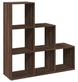 VidaXL Kamerscherm / boekenkast 3-laags 99x29x99 cm hout bruin eiken