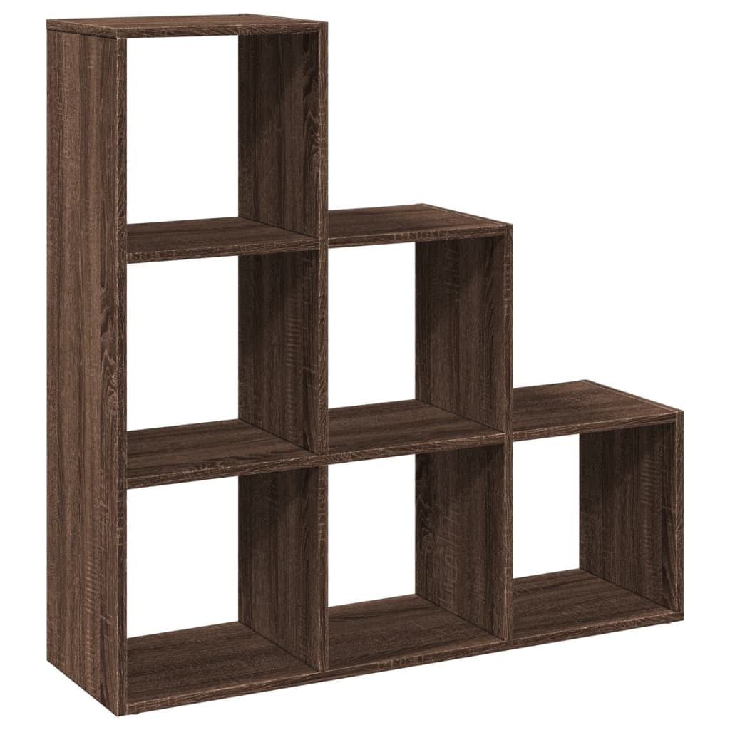 VidaXL Kamerscherm / boekenkast 3-laags 99x29x99 cm hout bruin eiken