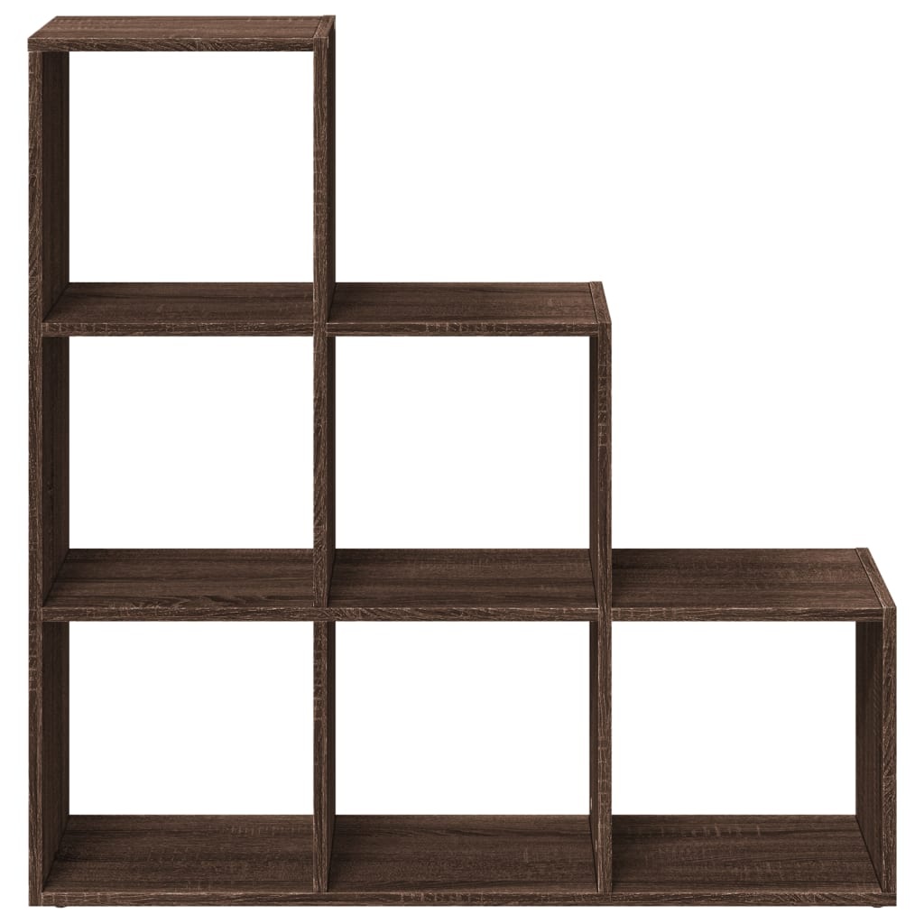 VidaXL Kamerscherm / boekenkast 3-laags 99x29x99 cm hout bruin eiken