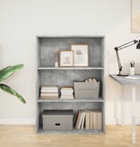 VidaXL Boekenkast 80x30x114 cm bewerkt hout betongrijs